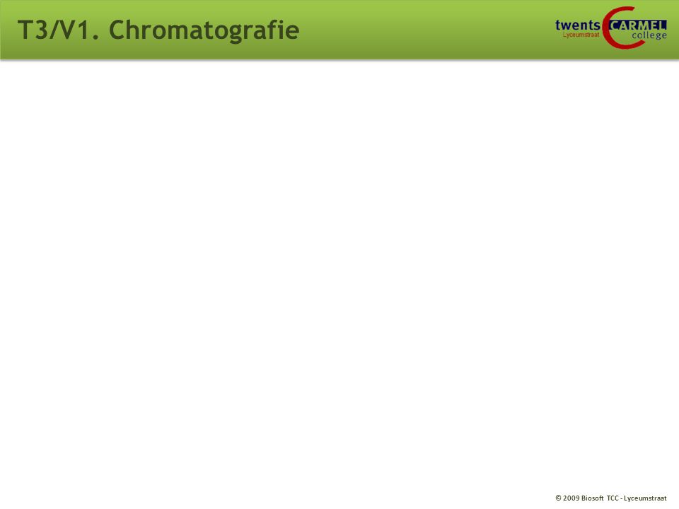 T3/V1. Chromatografie