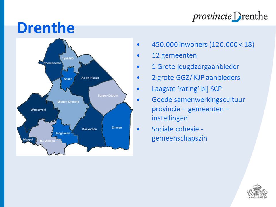 Drenthe inwoners ( < 18) 12 gemeenten