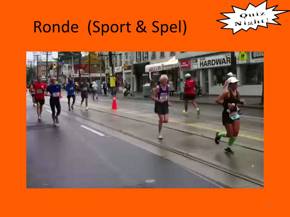 Ronde (Sport & Spel) Quiz Night !