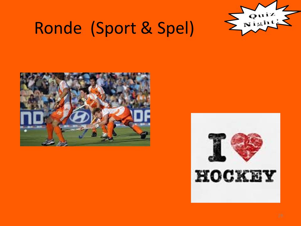 Ronde (Sport & Spel) Quiz Night !