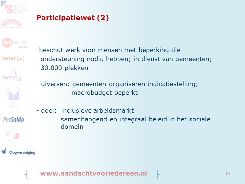 Participatiewet (2) beschut werk voor mensen met beperking die