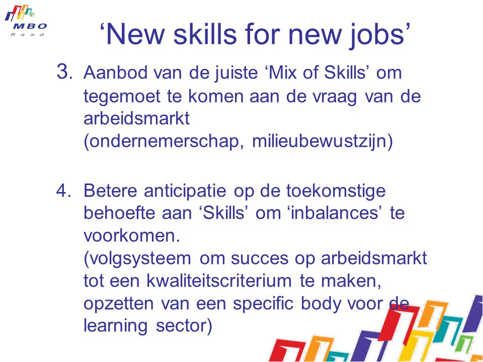 ‘New skills for new jobs’