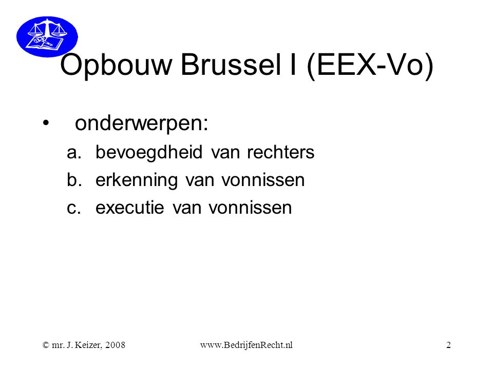 Opbouw Brussel I (EEX-Vo)
