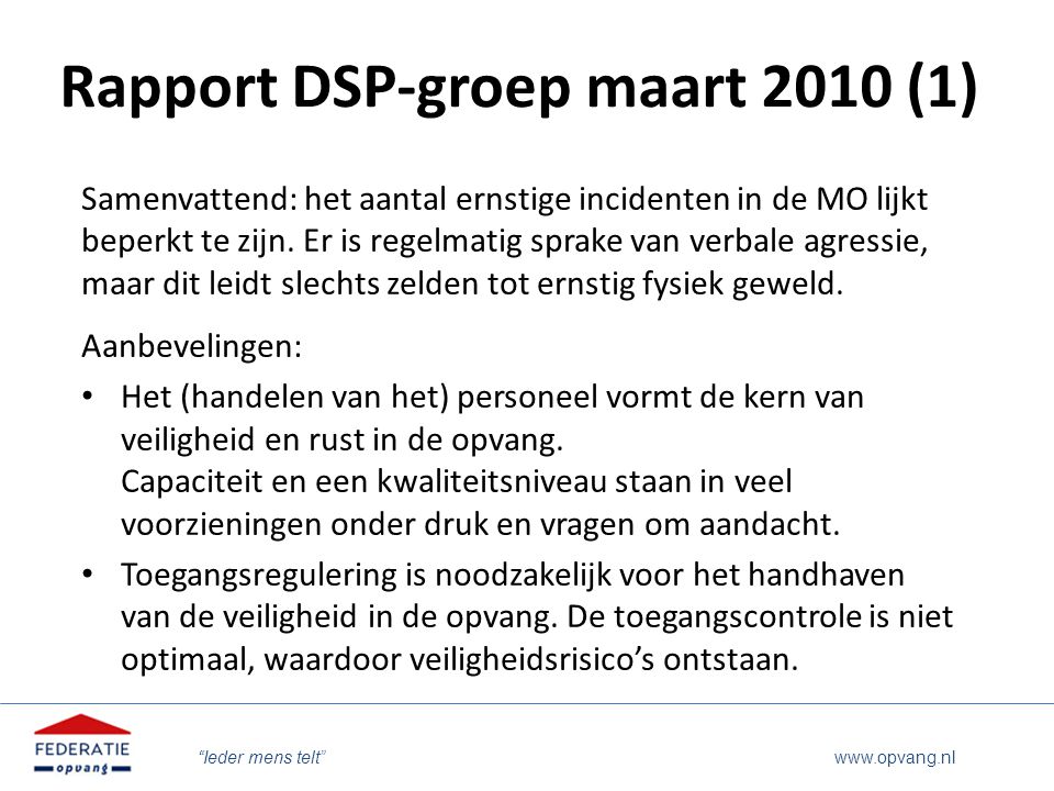 Rapport DSP-groep maart 2010 (1)
