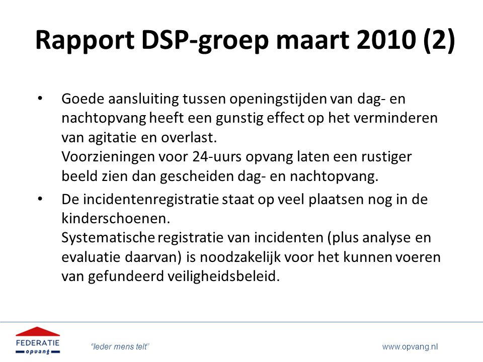 Rapport DSP-groep maart 2010 (2)