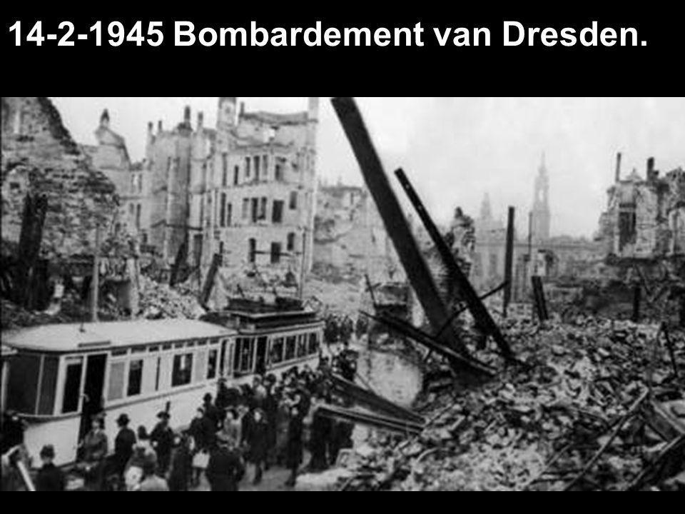 Bombardement van Dresden.