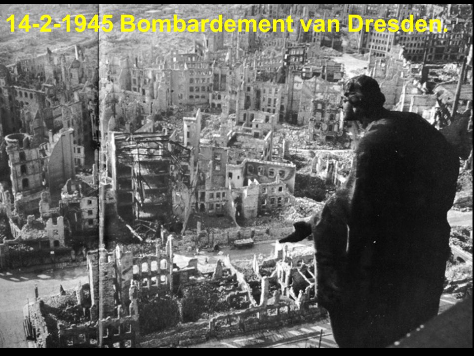 Bombardement van Dresden.