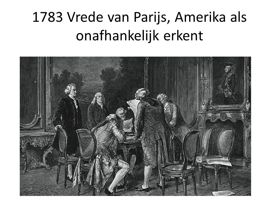 1783 Vrede van Parijs, Amerika als onafhankelijk erkent