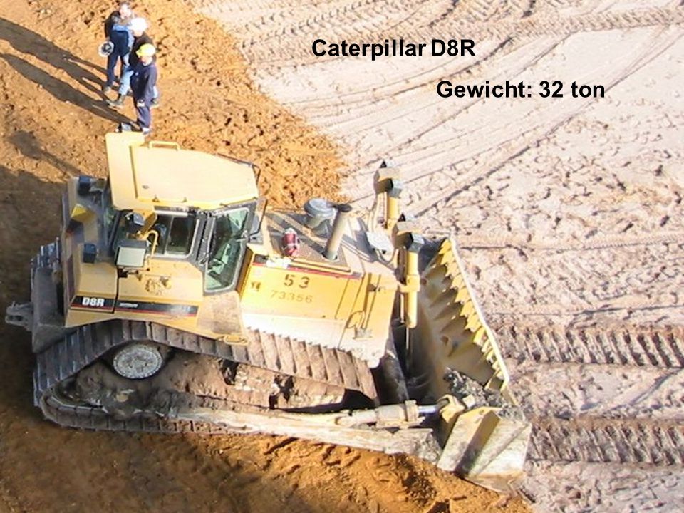 Caterpillar D8R Gewicht: 32 ton