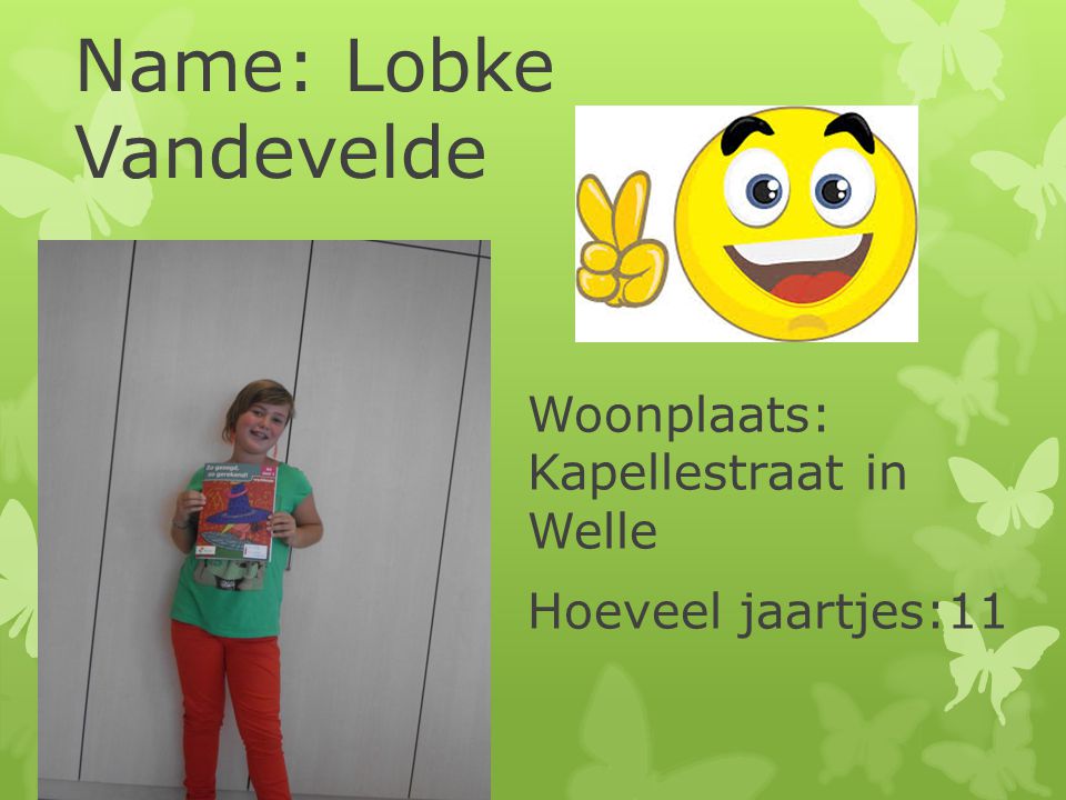 Name: Lobke Vandevelde