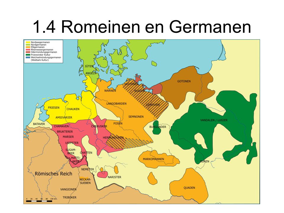 1.4 Romeinen en Germanen