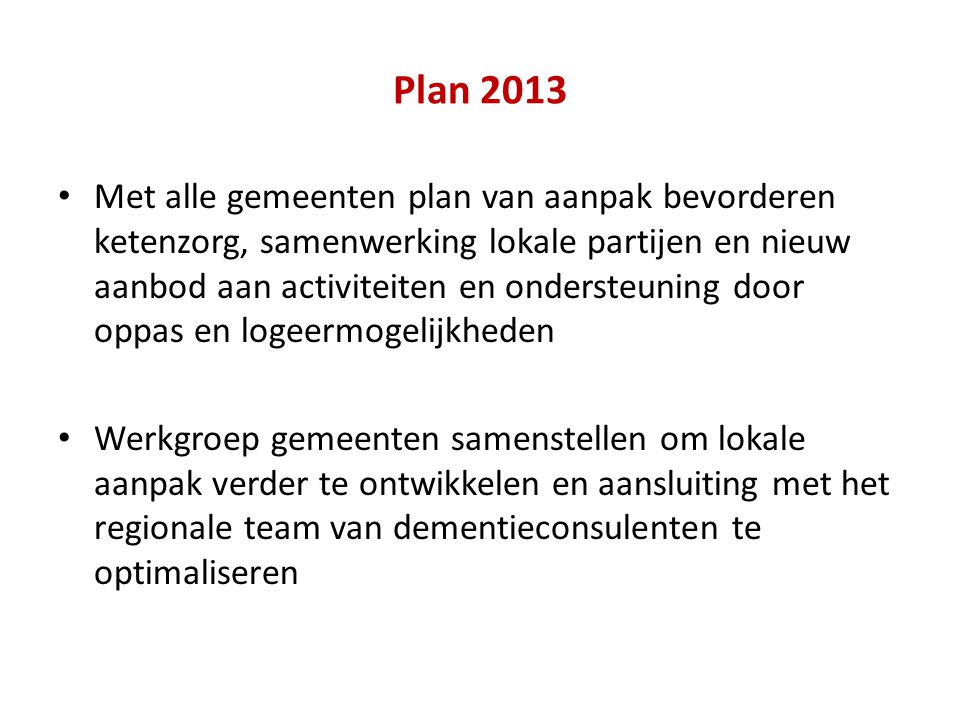 Plan 2013
