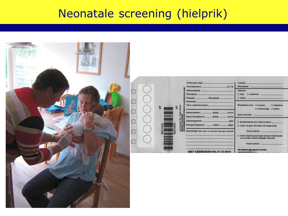 Neonatale screening (hielprik)