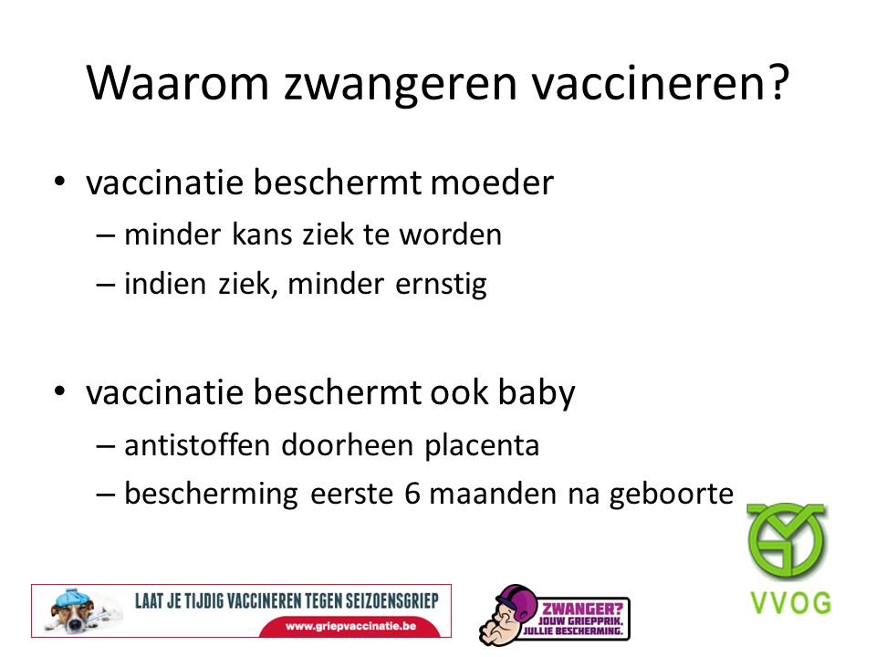 Waarom zwangeren vaccineren