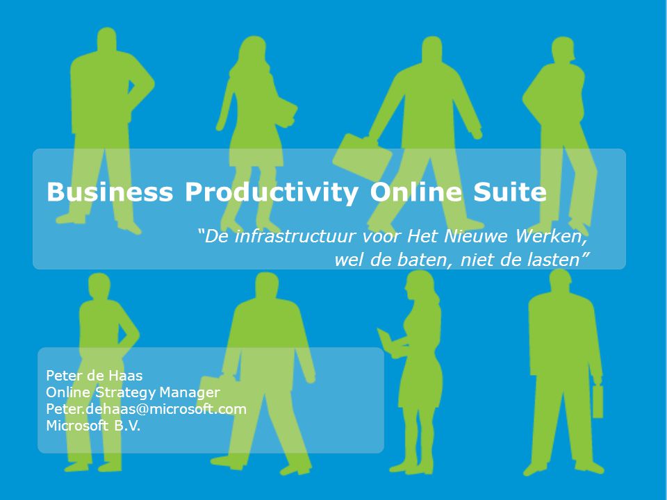 Business Productivity Online Suite