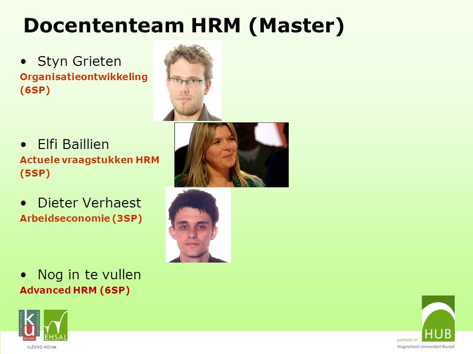 Docententeam HRM (Master)