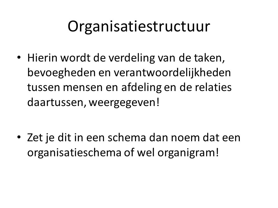 Organisatiestructuur