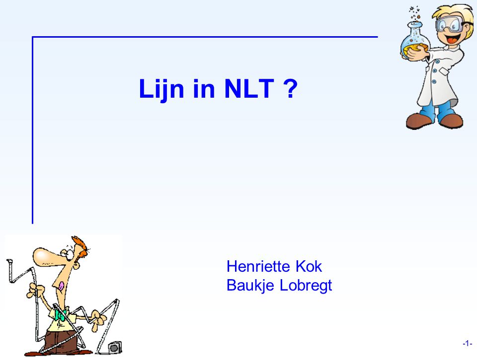 Lijn in NLT Henriette Kok Baukje Lobregt -1- 1