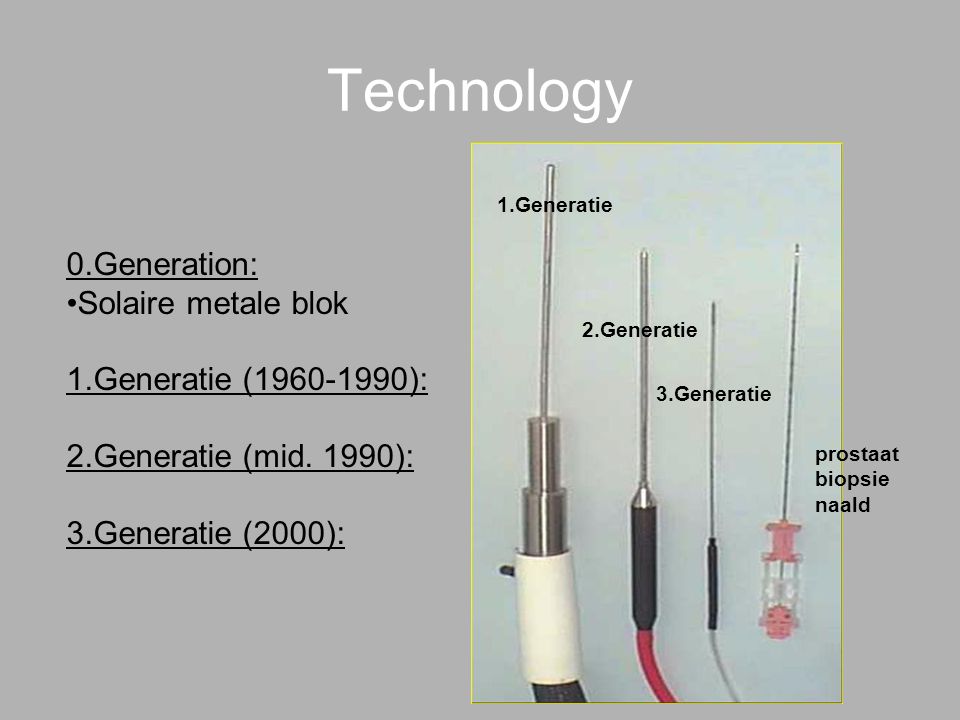 Technology 0.Generation: Solaire metale blok 1.Generatie ( ):