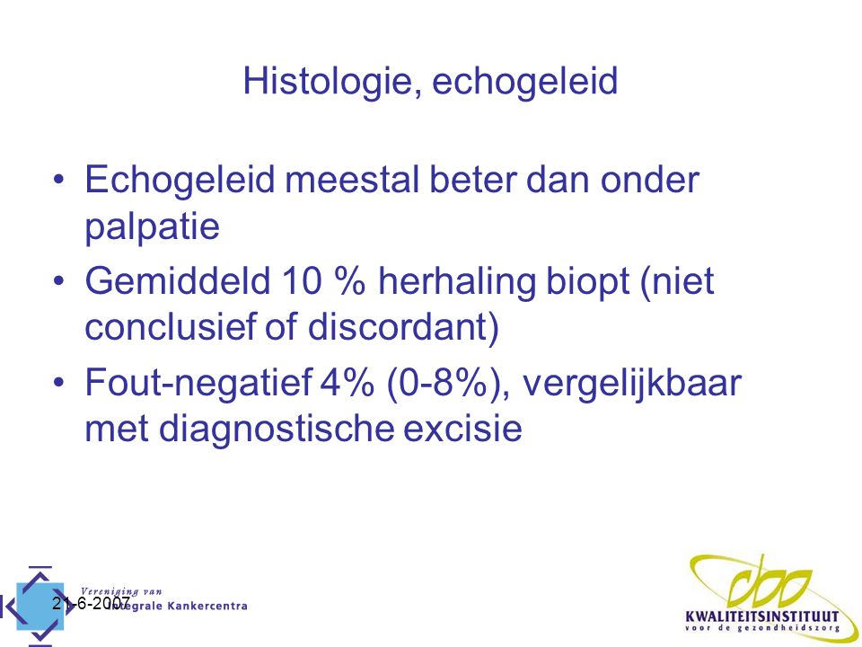 Histologie, echogeleid