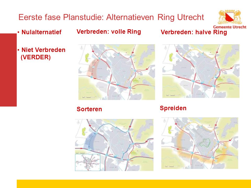 Eerste fase Planstudie: Alternatieven Ring Utrecht