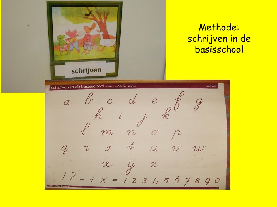 Methode: schrijven in de basisschool
