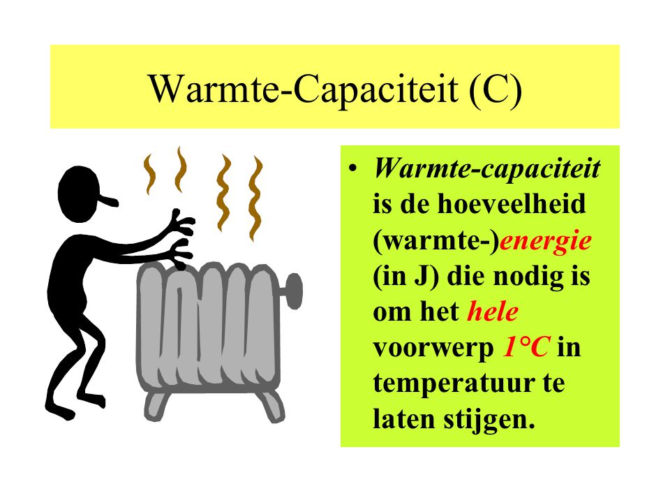 Warmte-Capaciteit (C)