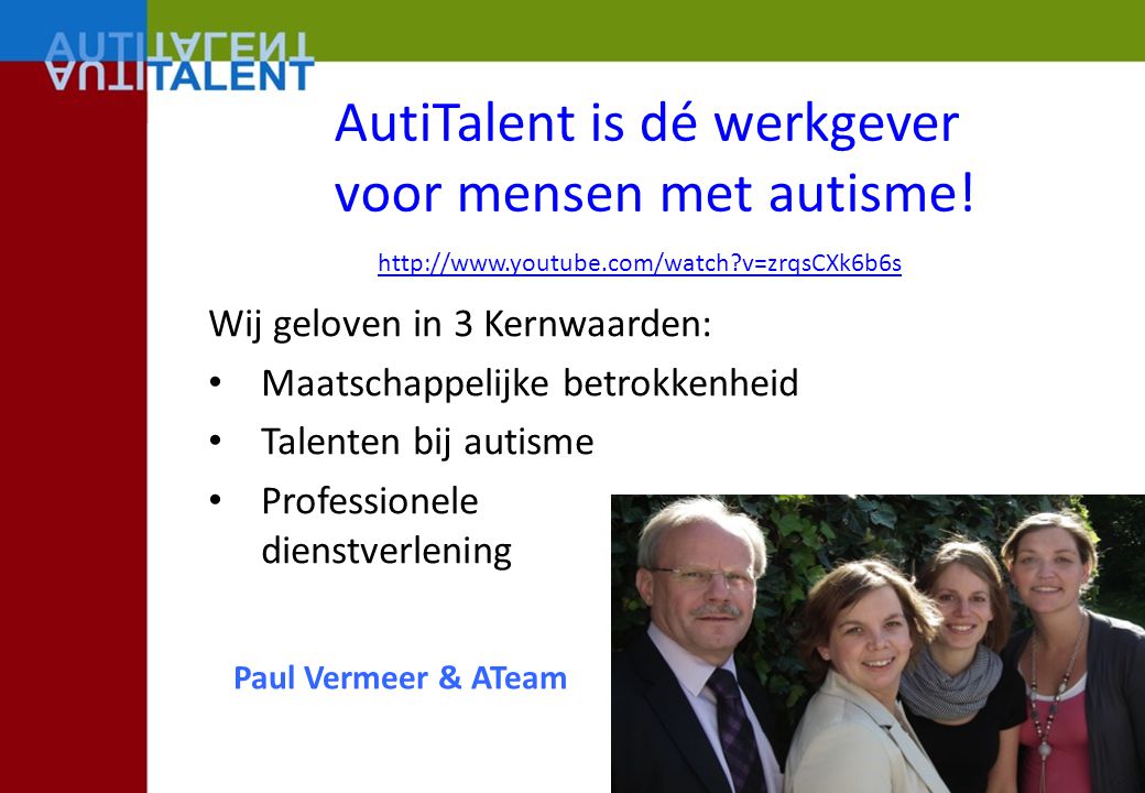 AutiTalent is dé werkgever voor mensen met autisme!