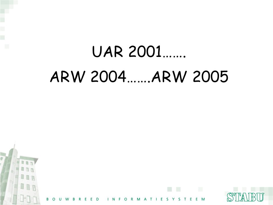 UAR 2001……. ARW 2004…….ARW 2005