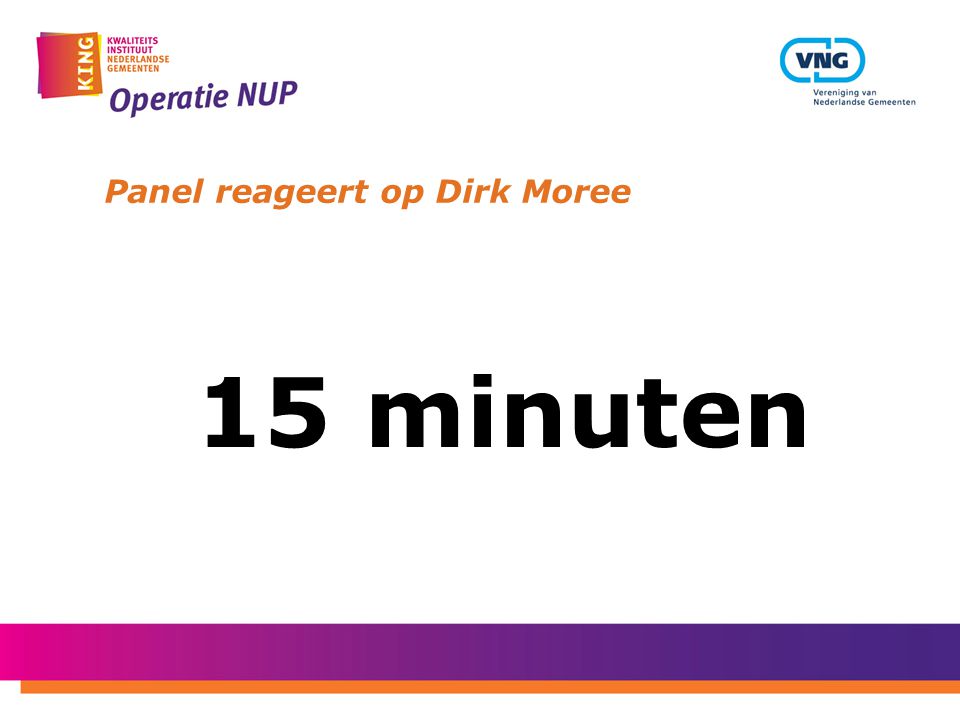 Panel reageert op Dirk Moree