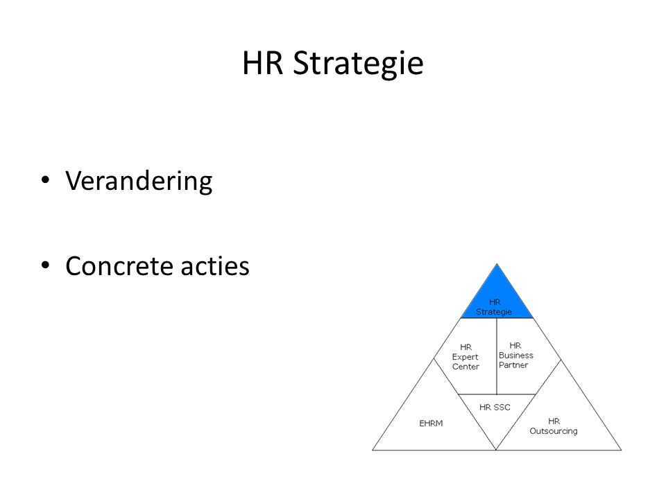 HR Strategie Verandering Concrete acties