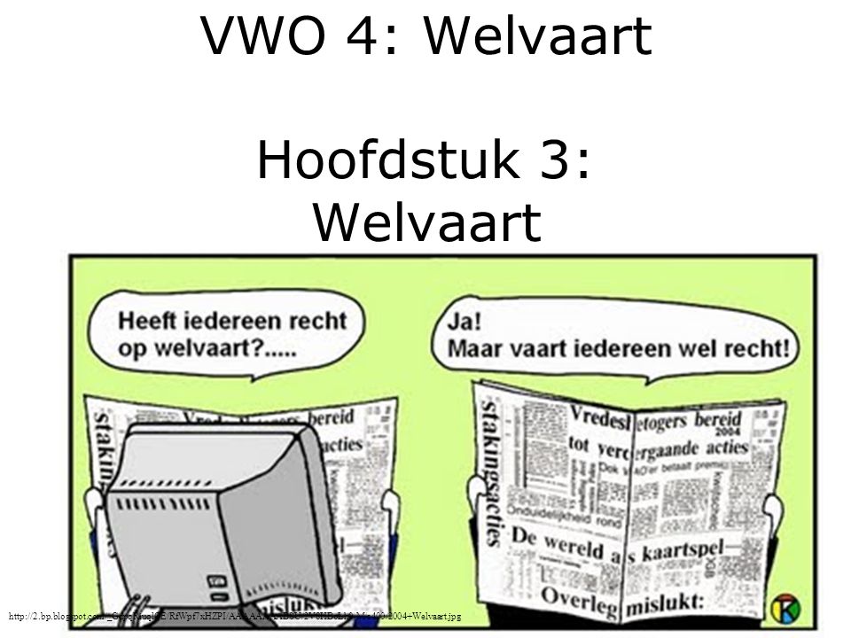 VWO 4: Welvaart Hoofdstuk 3: Welvaart
