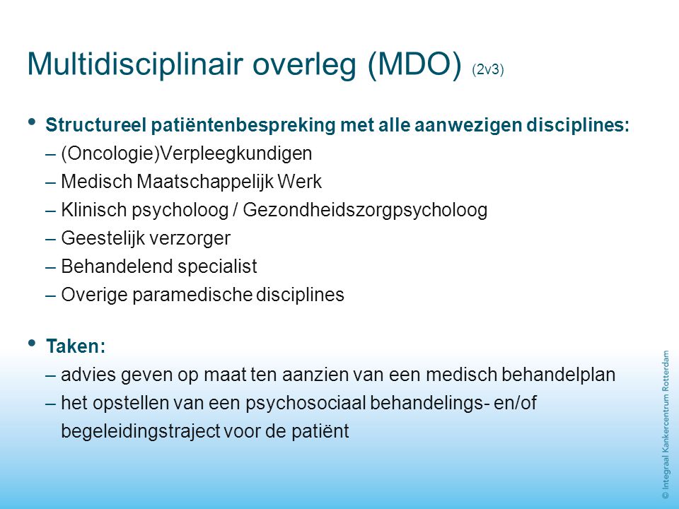 Multidisciplinair overleg (MDO) (2v3)