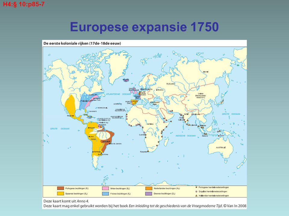 H4:§ 10:p85-7 Europese expansie 1750