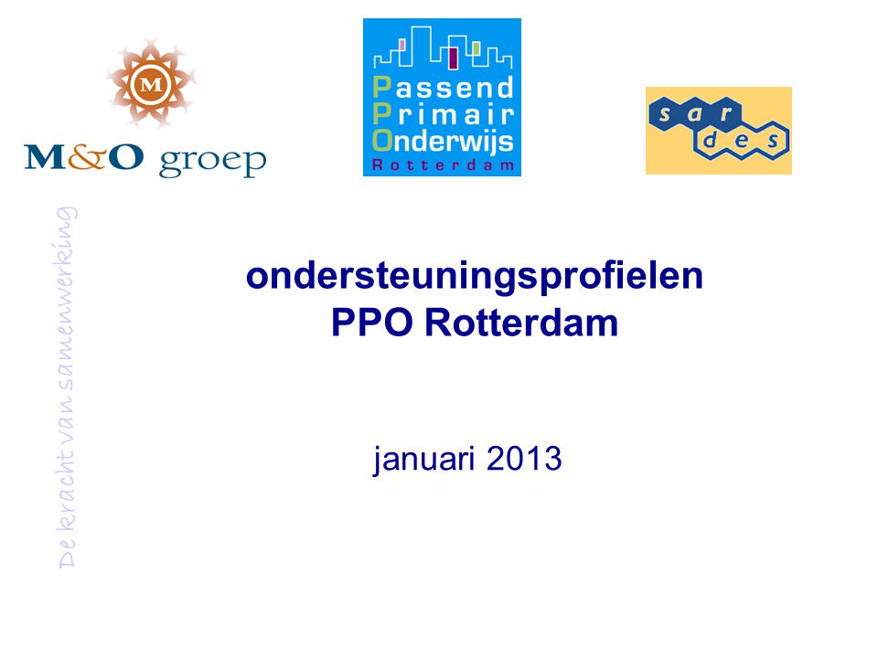 ondersteuningsprofielen PPO Rotterdam