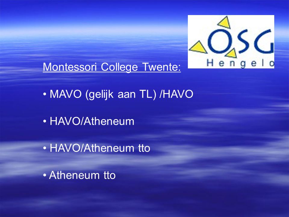 Montessori College Twente: