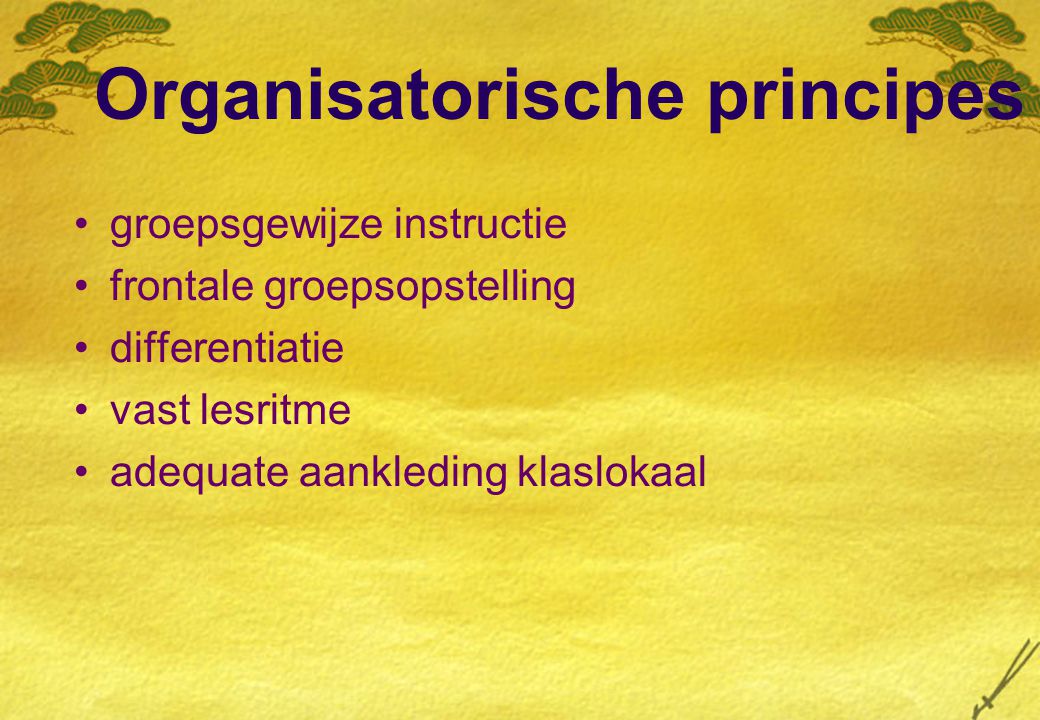 Organisatorische principes