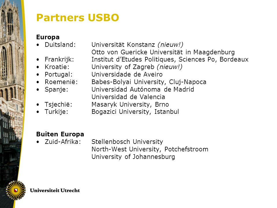Partners USBO Europa Duitsland: Universität Konstanz (nieuw!)