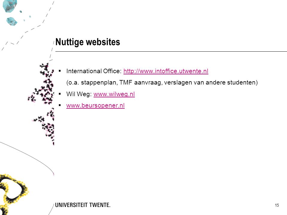 Nuttige websites International Office: