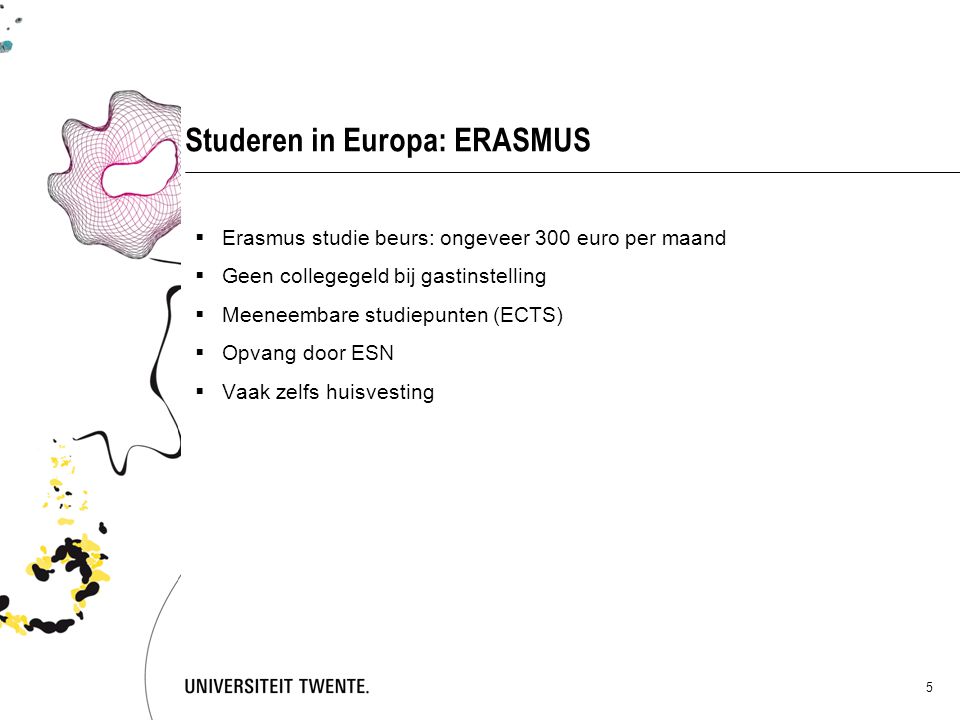 Studeren in Europa: ERASMUS