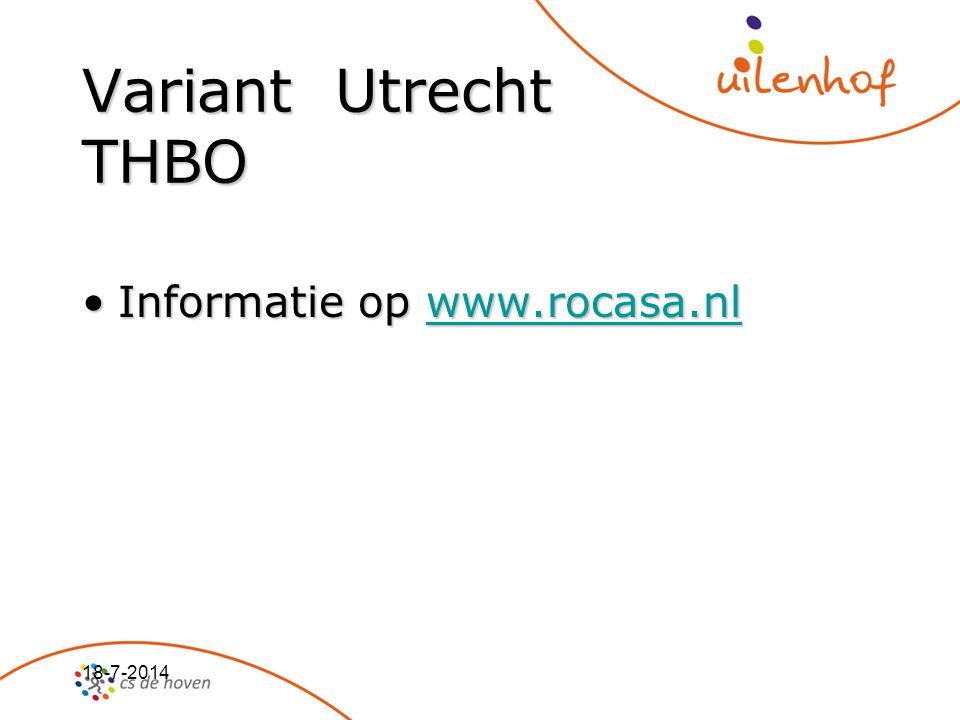 Variant Utrecht THBO Informatie op