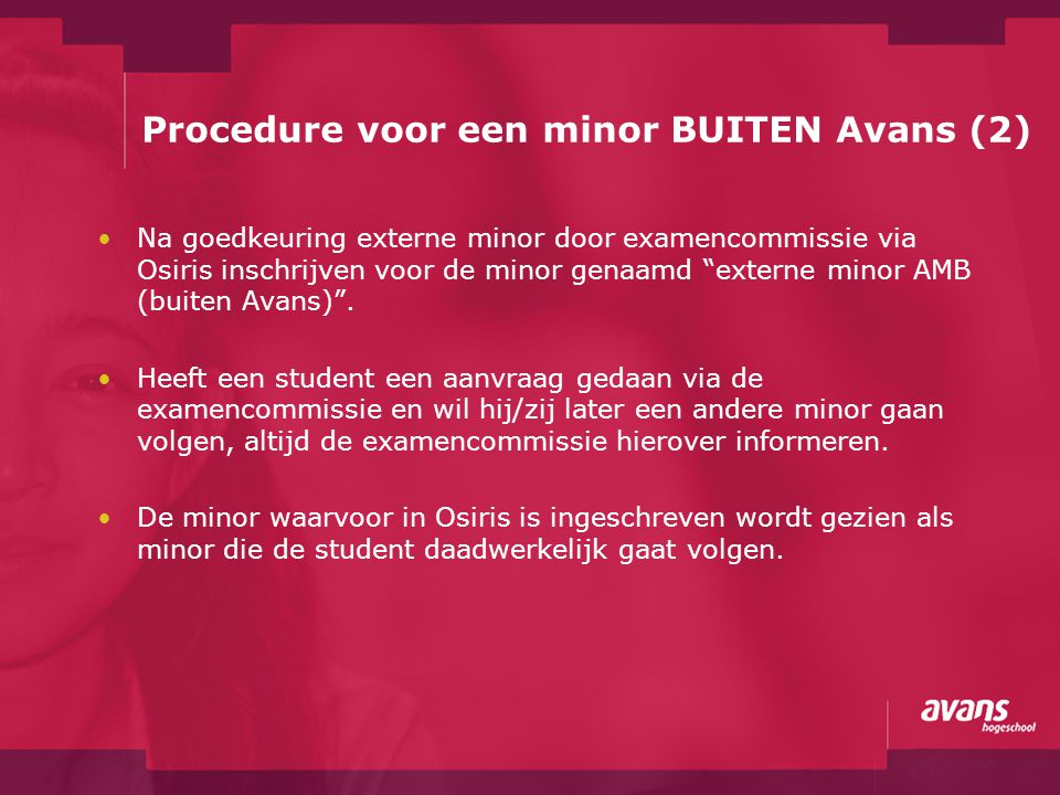 Procedure voor een minor BUITEN Avans (2)
