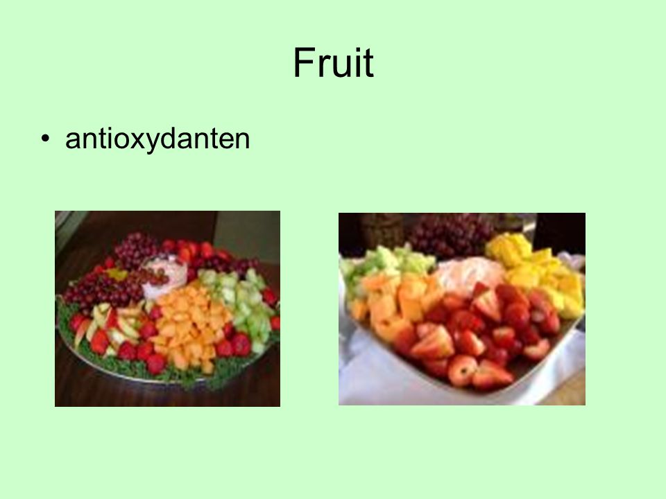 Fruit antioxydanten