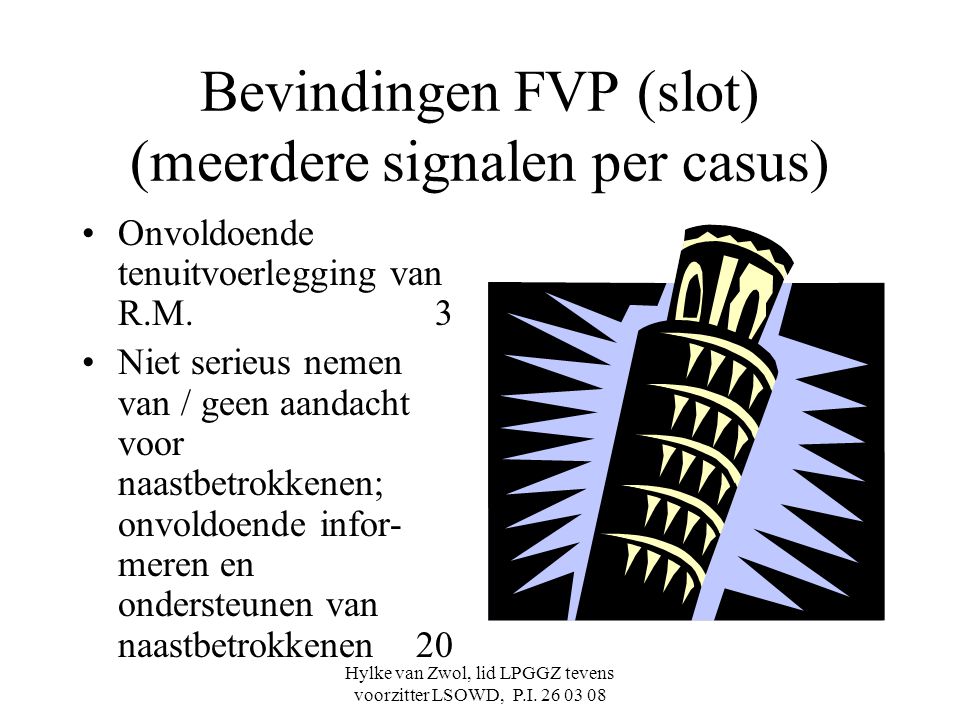 Bevindingen FVP (slot) (meerdere signalen per casus)