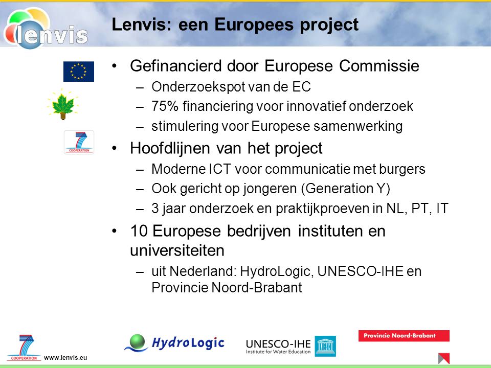 Lenvis: een Europees project