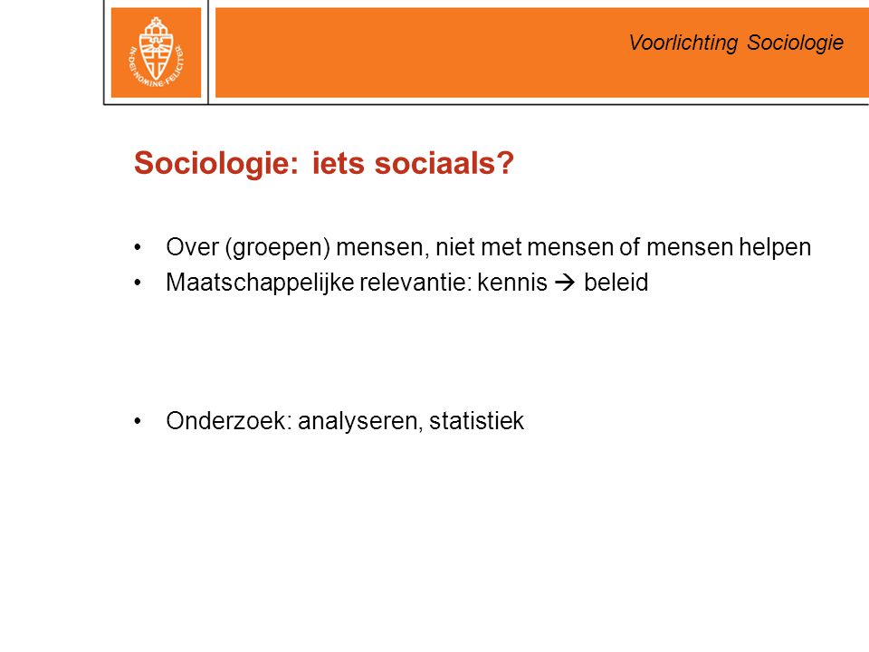 Sociologie: iets sociaals