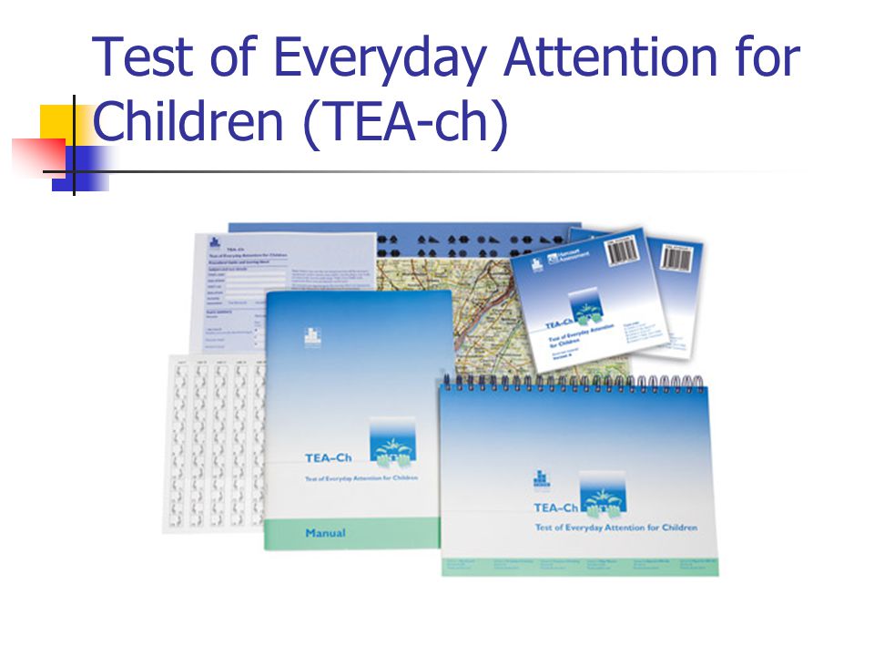 Test of Everyday Attention for Children (TEA-ch)