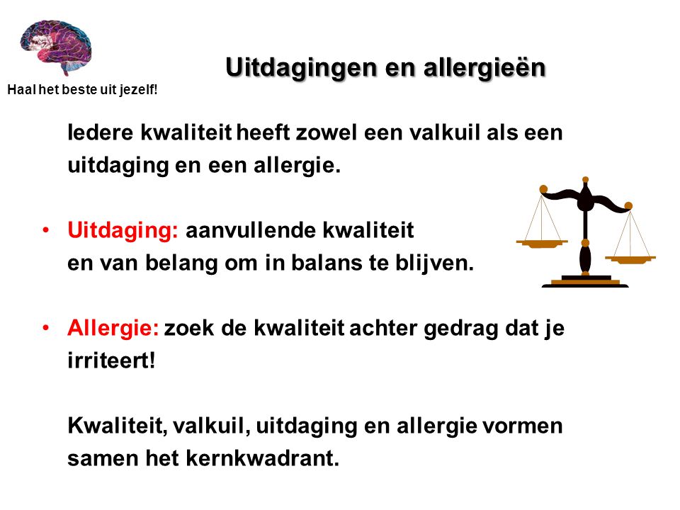 Uitdagingen en allergieën