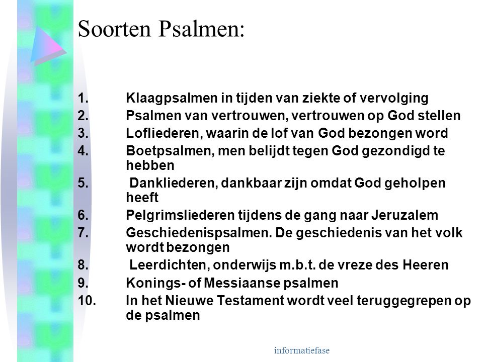 Soorten Psalmen: 1. Klaagpsalmen in tijden van ziekte of vervolging