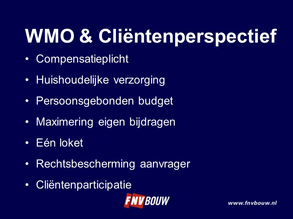 WMO & Cliëntenperspectief
